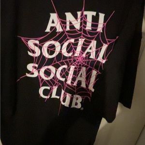 Anti Social Spider web t-shirt
